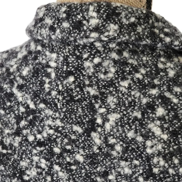 Claudie Pierlot Paris Womens Designer Wool Tweed Blazer Jacket Size 2 Black - Picture 5 of 12